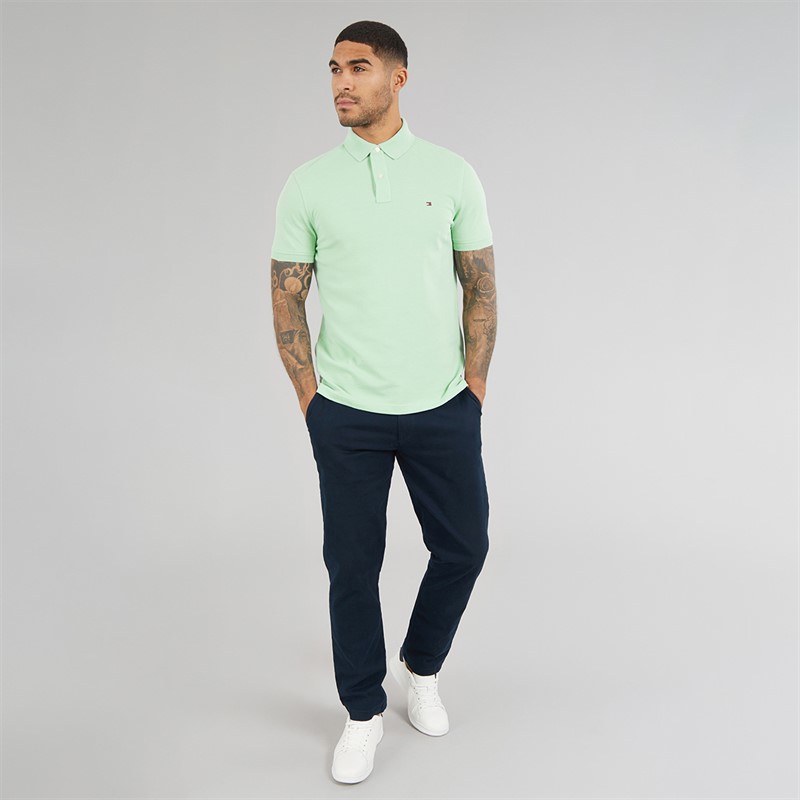 Tommy Hilfiger Mens 1985 Regular Polo Shirt Crushed Mint