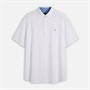 Tommy Hilfiger Mens Plus Linen Blend Long Sleeve Shirt White