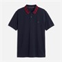 Tommy Hilfiger Mens Plus Merc Jacquard Polo Shirt Desert Sky