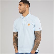 Tommy Hilfiger Mens TH Script Polo Shirt Keepsake Blue