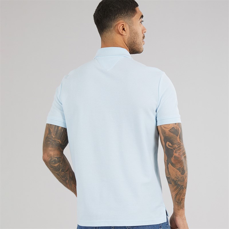 Tommy Hilfiger Mens TH Script Polo Shirt Keepsake Blue