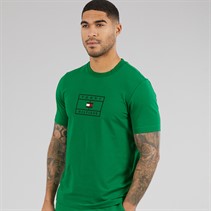 Tommy Hilfiger Mens Graphic T-Shirt Nouveau Green