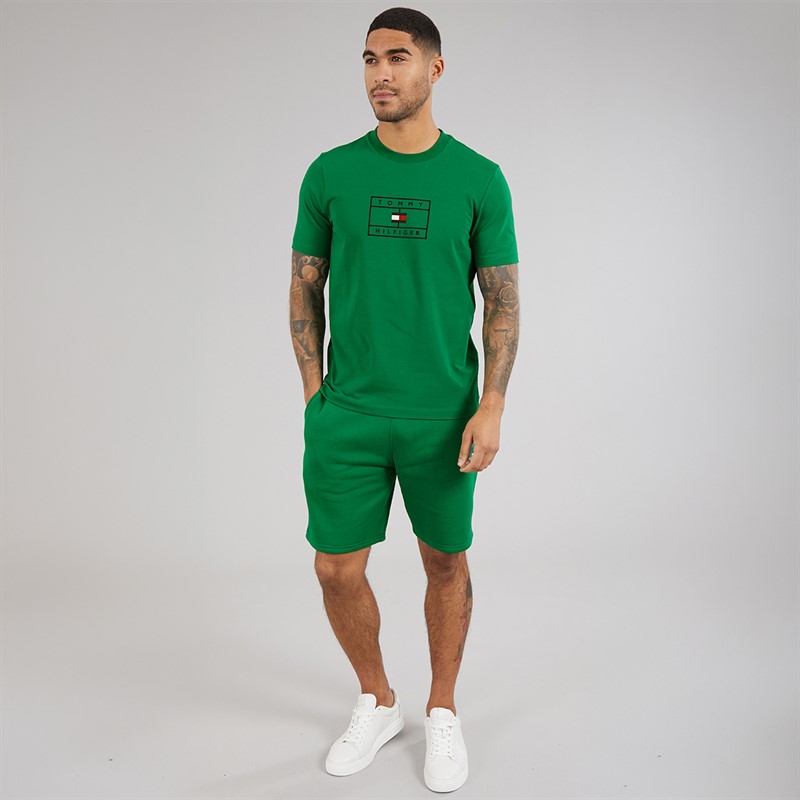 Tommy Hilfiger Mens Graphic T-Shirt Nouveau Green