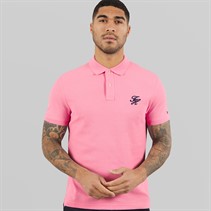 Tommy Hilfiger Mens TH Script Polo Shirt Classic Pink