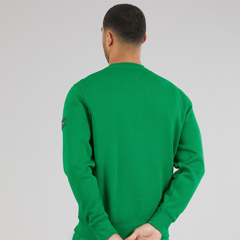 Tommy Hilfiger Mens Sleeve Badge Sweatshirt Nouveau Green