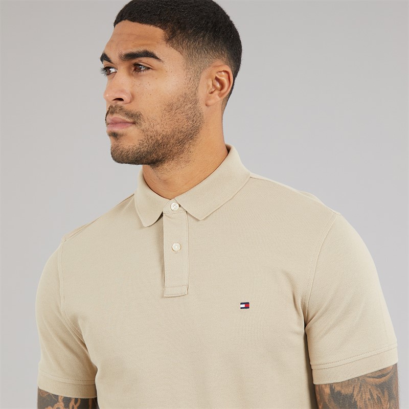 Tommy Hilfiger Mens 1985 Regular Polo Shirt Sandalwood