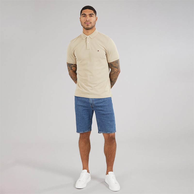 Tommy Hilfiger Mens 1985 Regular Polo Shirt Sandalwood