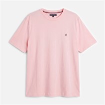 Tommy Hilfiger Mens Plus Essential Seasonal T-Shirt Pink Lily