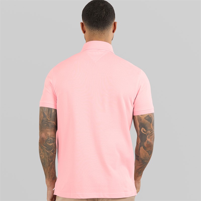 Tommy Hilfiger Mens 1985 Regular Polo Shirt Pink Lily