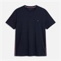 Tommy Hilfiger Mens Plus Global Stripe T-Shirt Desert Sky