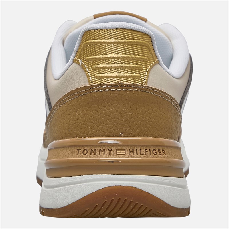 Tommy Hilfiger Womens Casual Fashion Runner Trainers Sugarcane/Safari Canvas