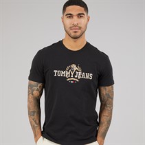 Tommy Hilfiger Mens Reg Varsity T-Shirt Black