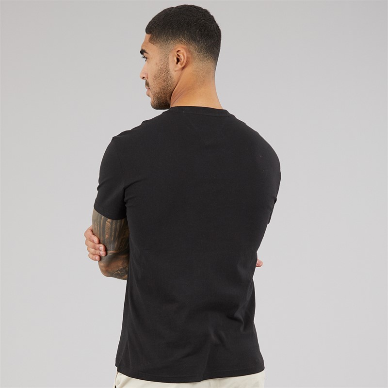 Tommy Hilfiger Mens Reg Varsity T-Shirt Black