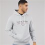Tommy Hilfiger Mens Center Stac Hoodie Light Grey