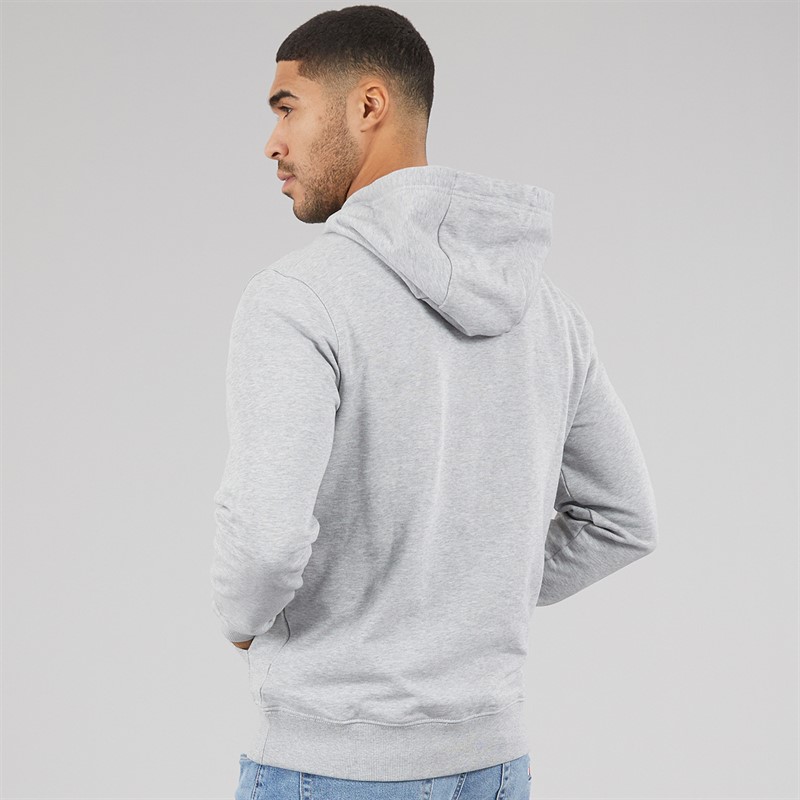 Tommy Hilfiger Mens Center Stac Hoodie Light Grey