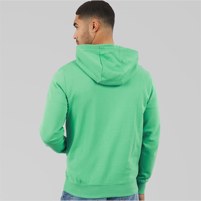 Tommy Hilfiger Mens Essential Terry Hoodie Fort Green