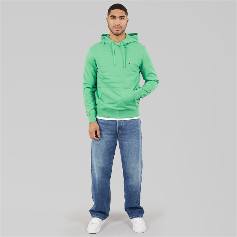 Tommy Hilfiger Mens Essential Terry Hoodie Fort Green
