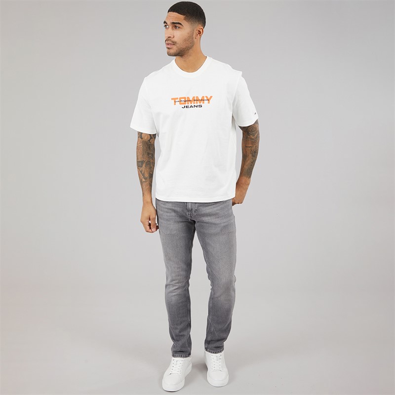 Tommy Hilfiger Mens Scanton Slim Jeans Denim Grey