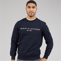 Tommy Hilfiger Mens Tommy Logo Sweatshirt Desert Sky
