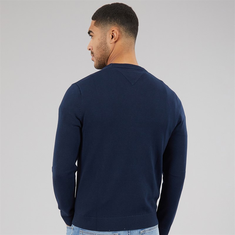 Tommy Hilfiger Mens Linear Jumper Dark Night Navy
