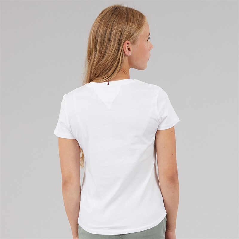 Tommy Hilfiger Girls Mini Corp T-Shirt White