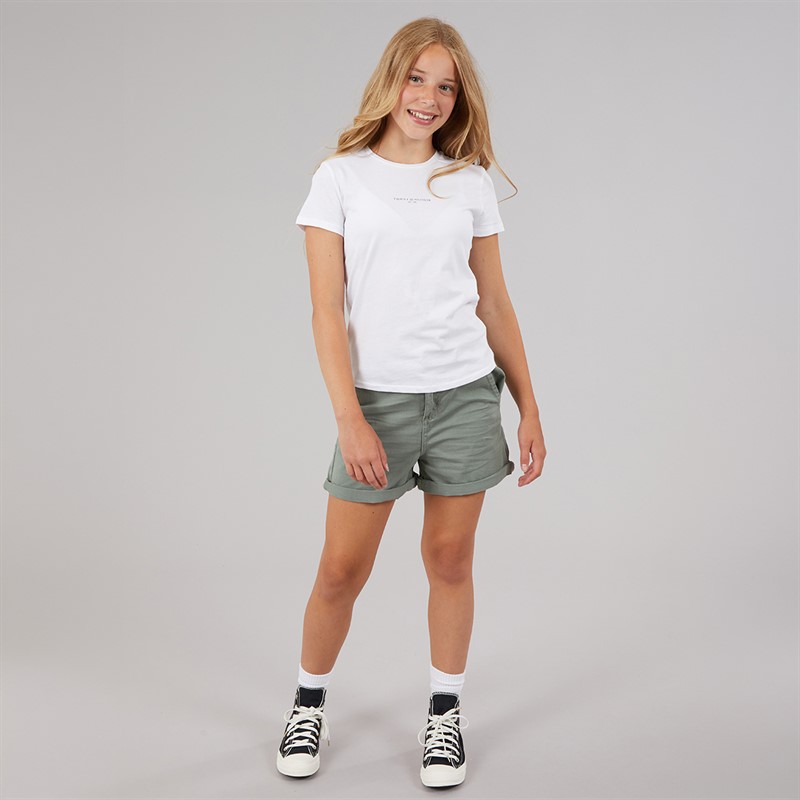 Tommy Hilfiger Girls Mini Corp T-Shirt White