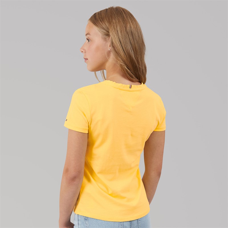 Tommy Hilfiger Girls Mini Corp T-Shirt Citronella