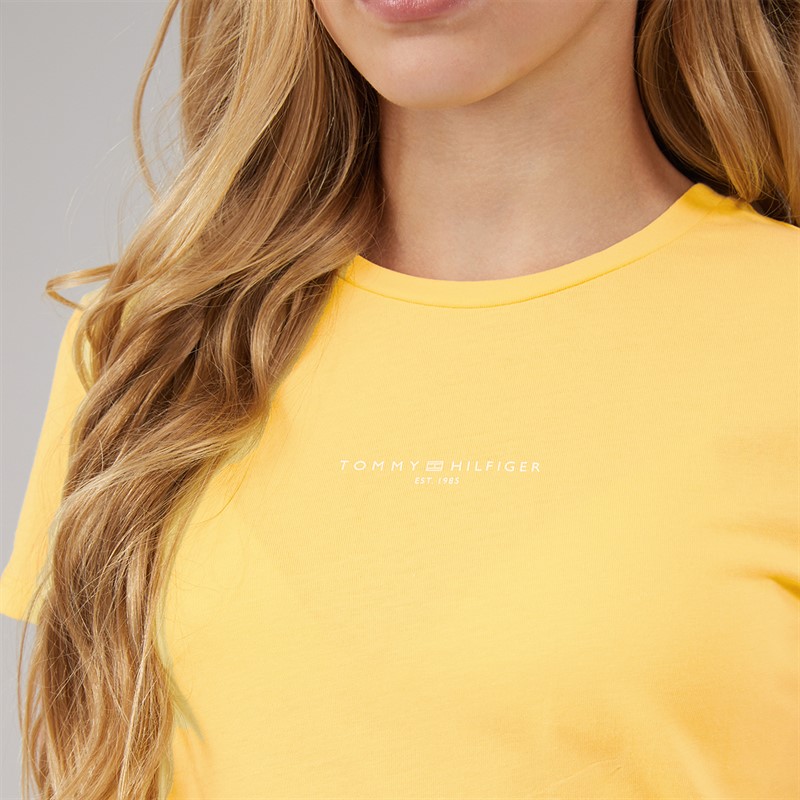 Tommy Hilfiger Girls Mini Corp T-Shirt Citronella