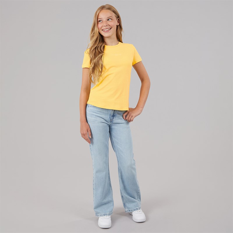 Tommy Hilfiger Girls Mini Corp T-Shirt Citronella