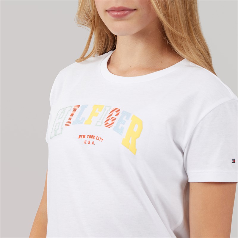 Tommy Hilfiger Girls Varsity T-Shirt White