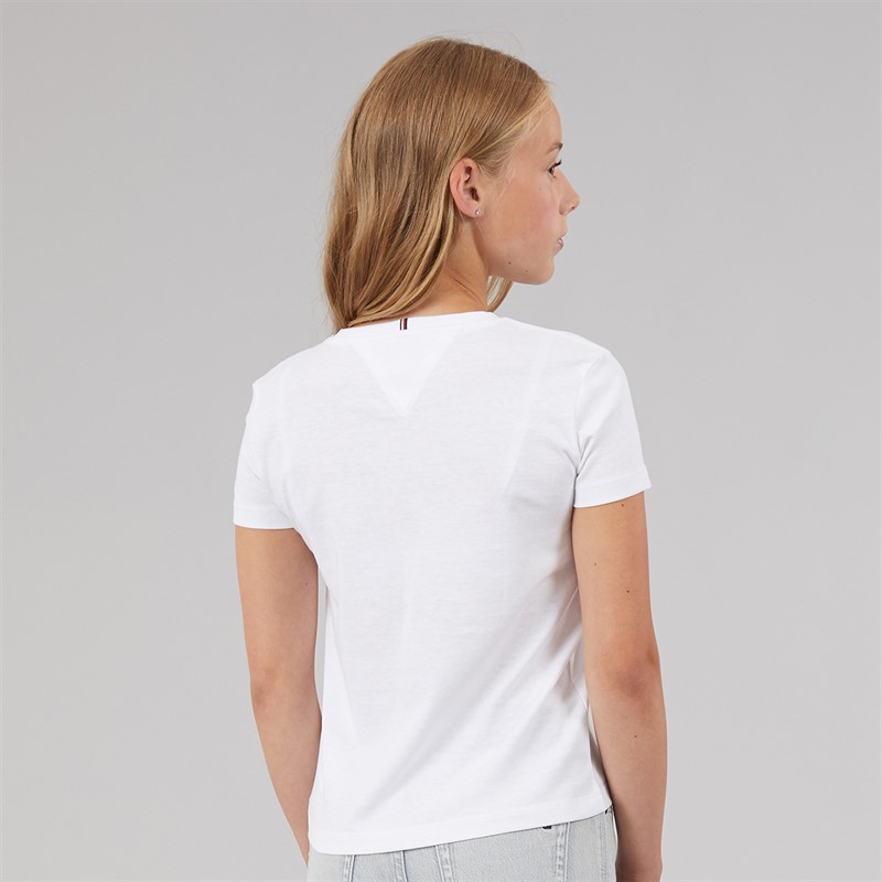 Tommy Hilfiger Girls Tommy Script T-Shirt White