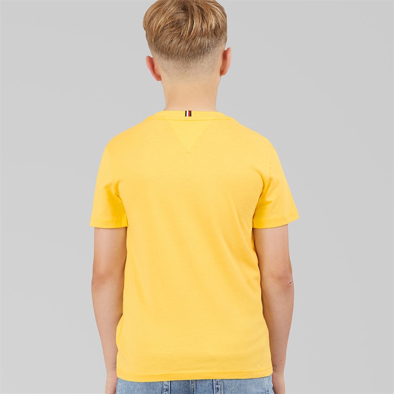 Tommy Hilfiger Boys Tommy Flag T-Shirt Citronella