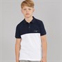 Tommy Hilfiger Boys Mini Corp Colour Block Polo Shirt Dark Night Navy/White Colour Block Dark Night Navy/White Colourblock
