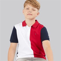 Tommy Hilfiger Boys Colour Block Polo Shirt Dark Night/Navy Colour Block Dark Night Navy Colourblock