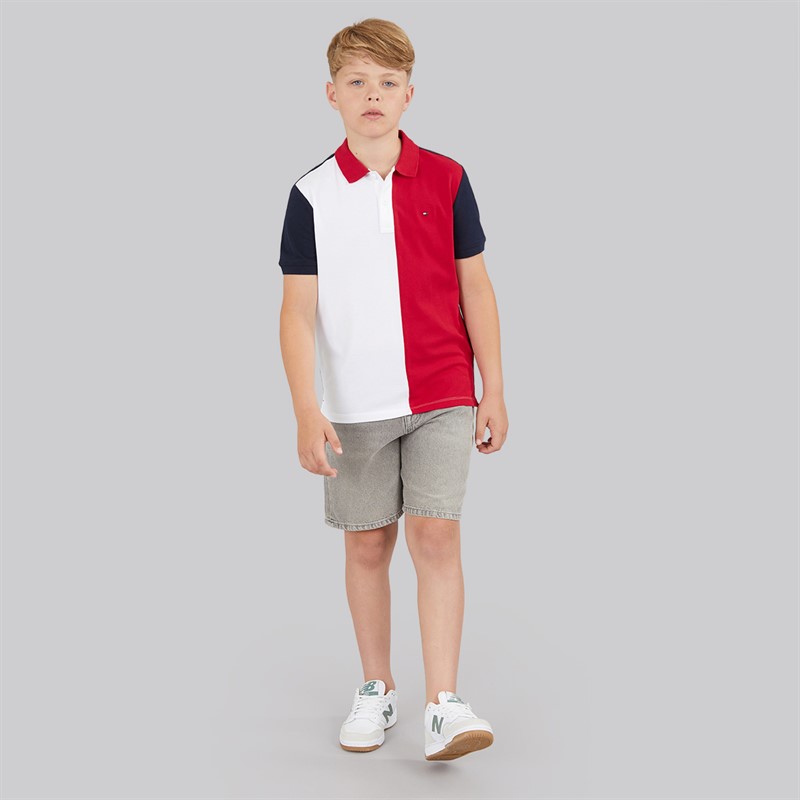 Tommy Hilfiger Boys Colour Block Polo Shirt Dark Night/Navy Colour Block Dark Night Navy Colourblock