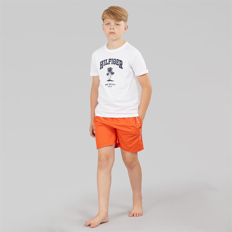 Tommy Hilfiger Boys Swim Trunks Brilliant Orange