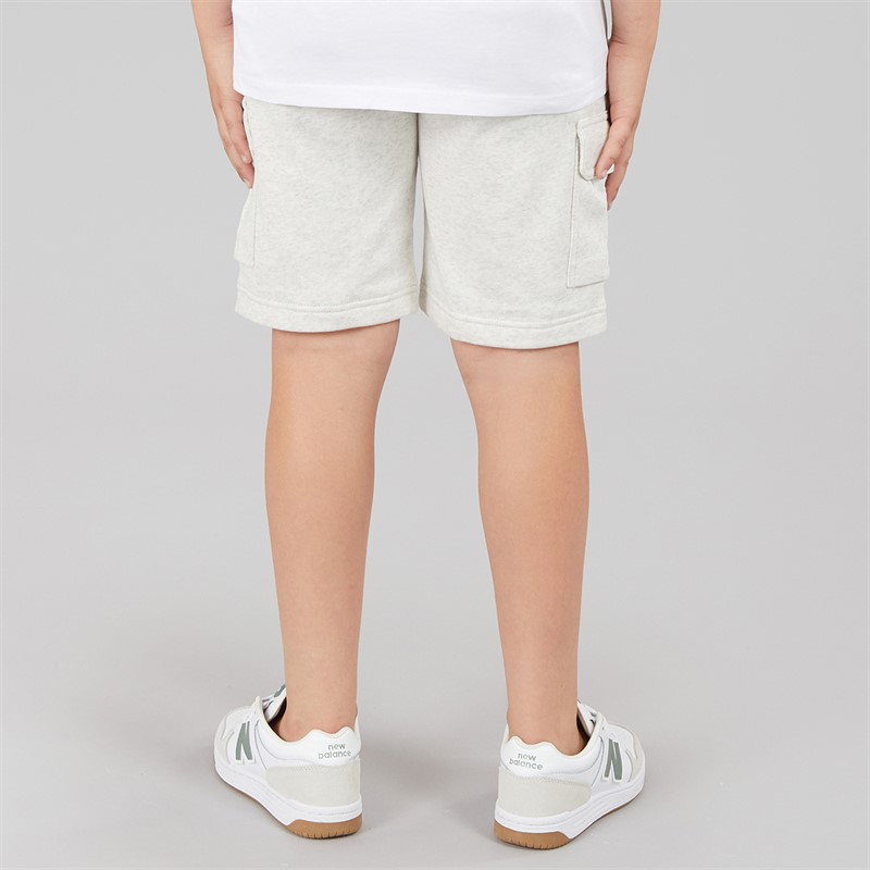 Tommy Hilfiger Boys Jersey Cargo Shorts Snow White Heather