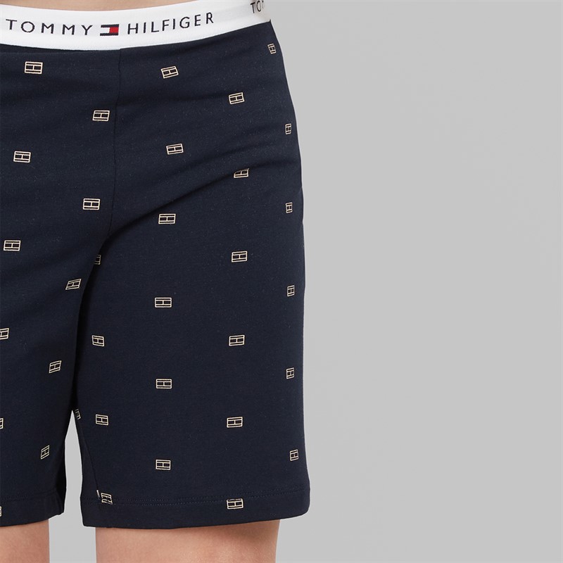 Tommy Hilfiger Boys Jersey Pyjamas White/Outline Flag Desert Sky