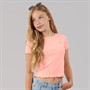 Tommy Hilfiger Girls Essential Rib T-Shirt Coral Ice