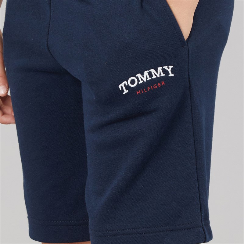 Tommy Hilfiger Boys Monotype Graphic Sweat Shorts Dark Night Navy