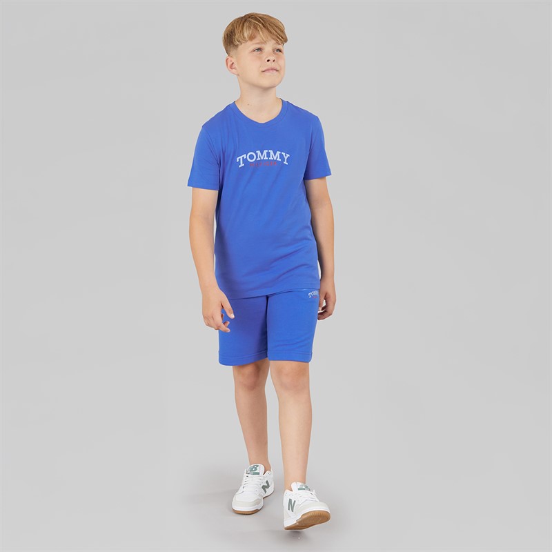 Tommy Hilfiger Boys Monogram Graphic T-Shirt Empire Blue