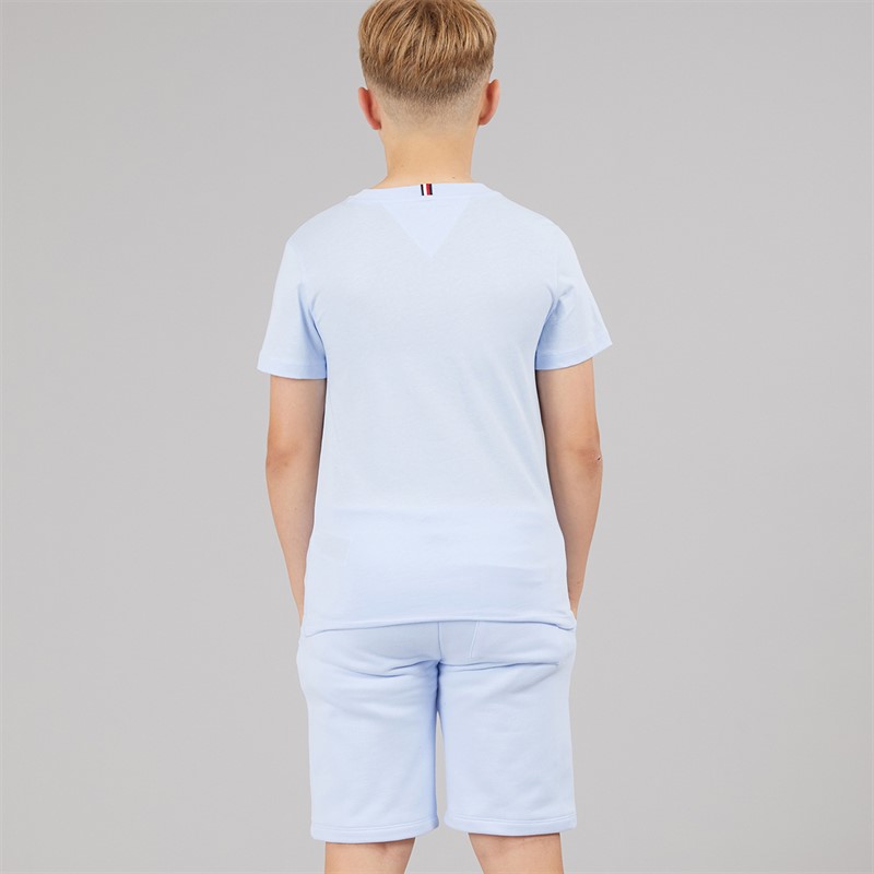 Tommy Hilfiger Boys Essential T-Shirt And Shorts Set Sweet Blue