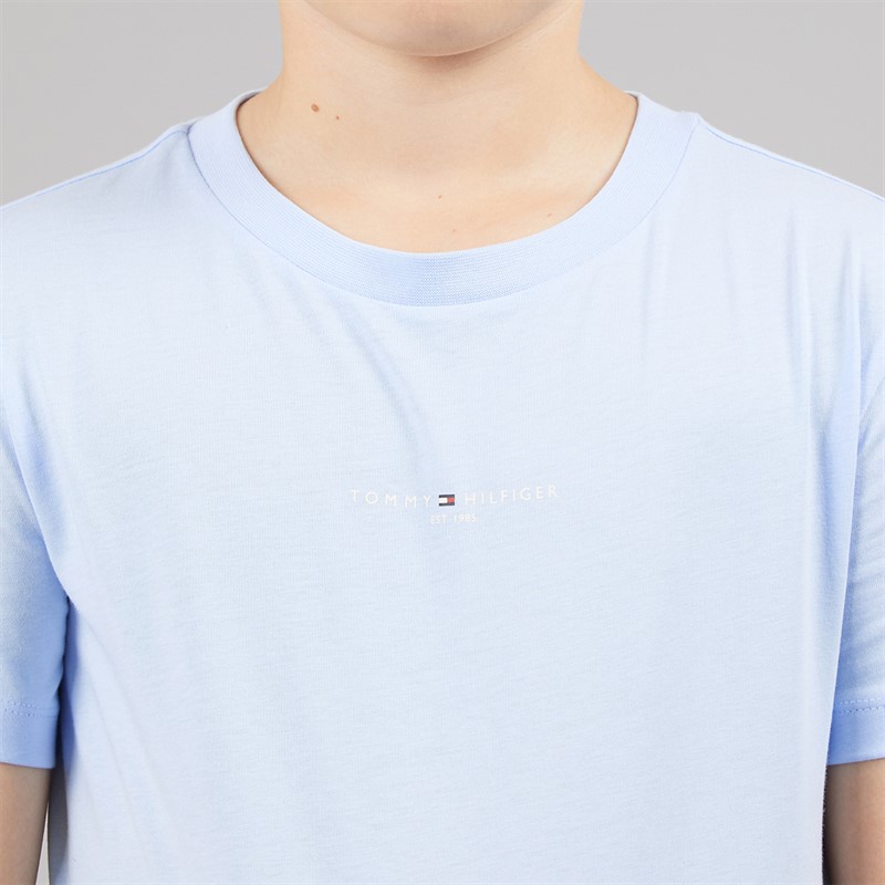 Tommy Hilfiger Boys Essential T-Shirt And Shorts Set Sweet Blue