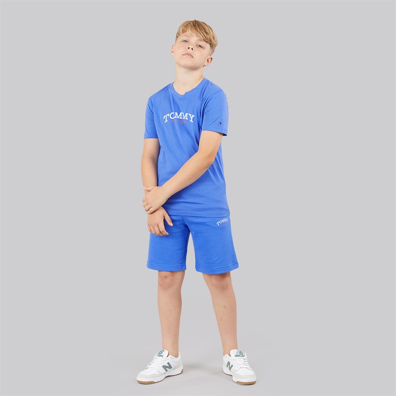 Tommy Hilfiger Boys Monotype Graphic Sweat Shorts Empire Blue