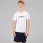 Tommy Hilfiger Boys Monotype Graphic T-Shirt And Shorts Set White