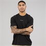 Tommy Hilfiger Mens Relaxed Linear Logo T-Shirt Black