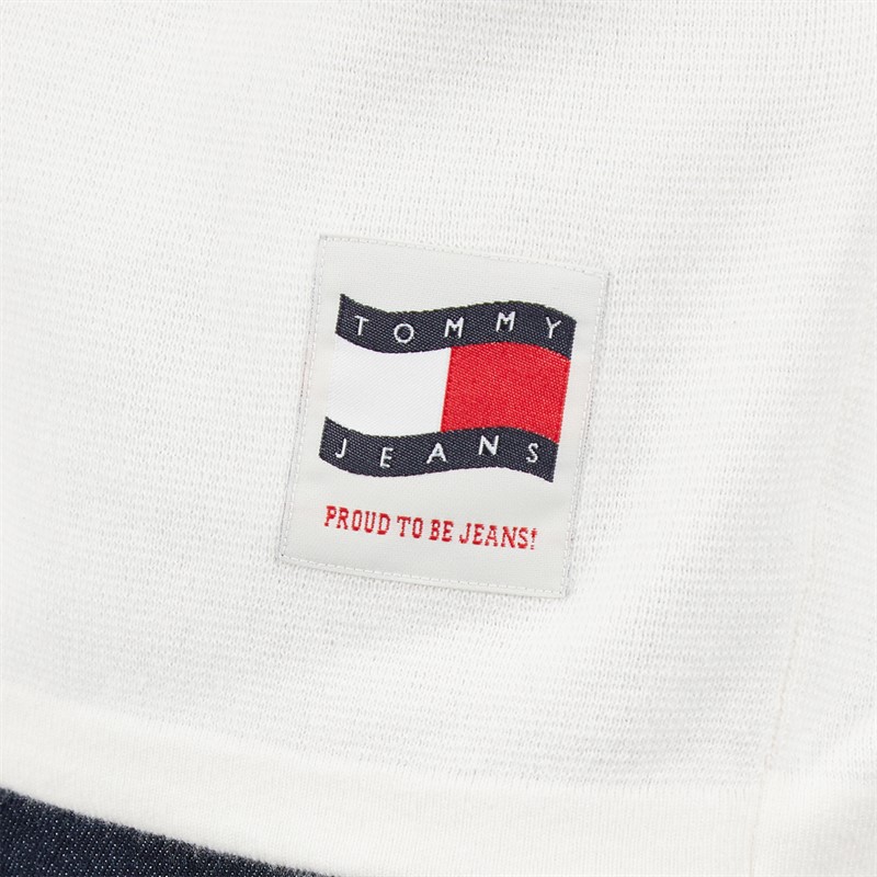 Tommy Hilfiger Mens Reg Woven Rugby Shirt Ancient White