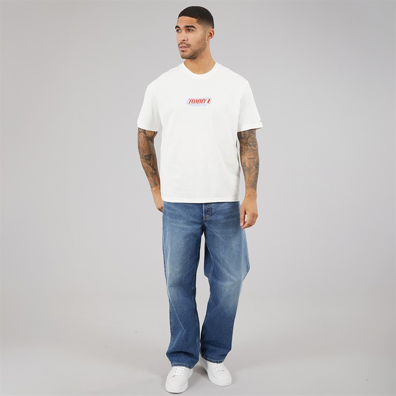 Tommy Hilfiger Mens Jaimie Loose Straight Jeans Denim Medium