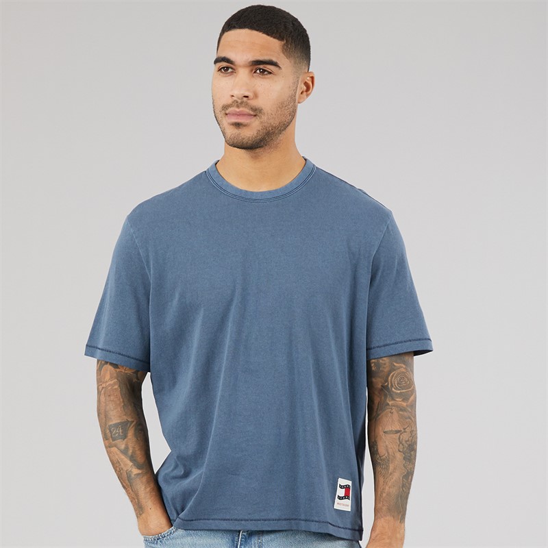 Tommy Hilfiger Mens 90s Waving Flag T-Shirt Dark Night Navy