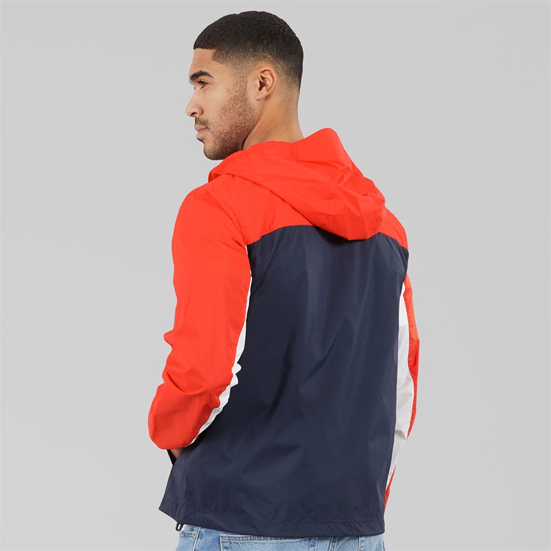 Tommy Hilfiger Mens Outdoor Shell Jacket Dark Night Navy Multi